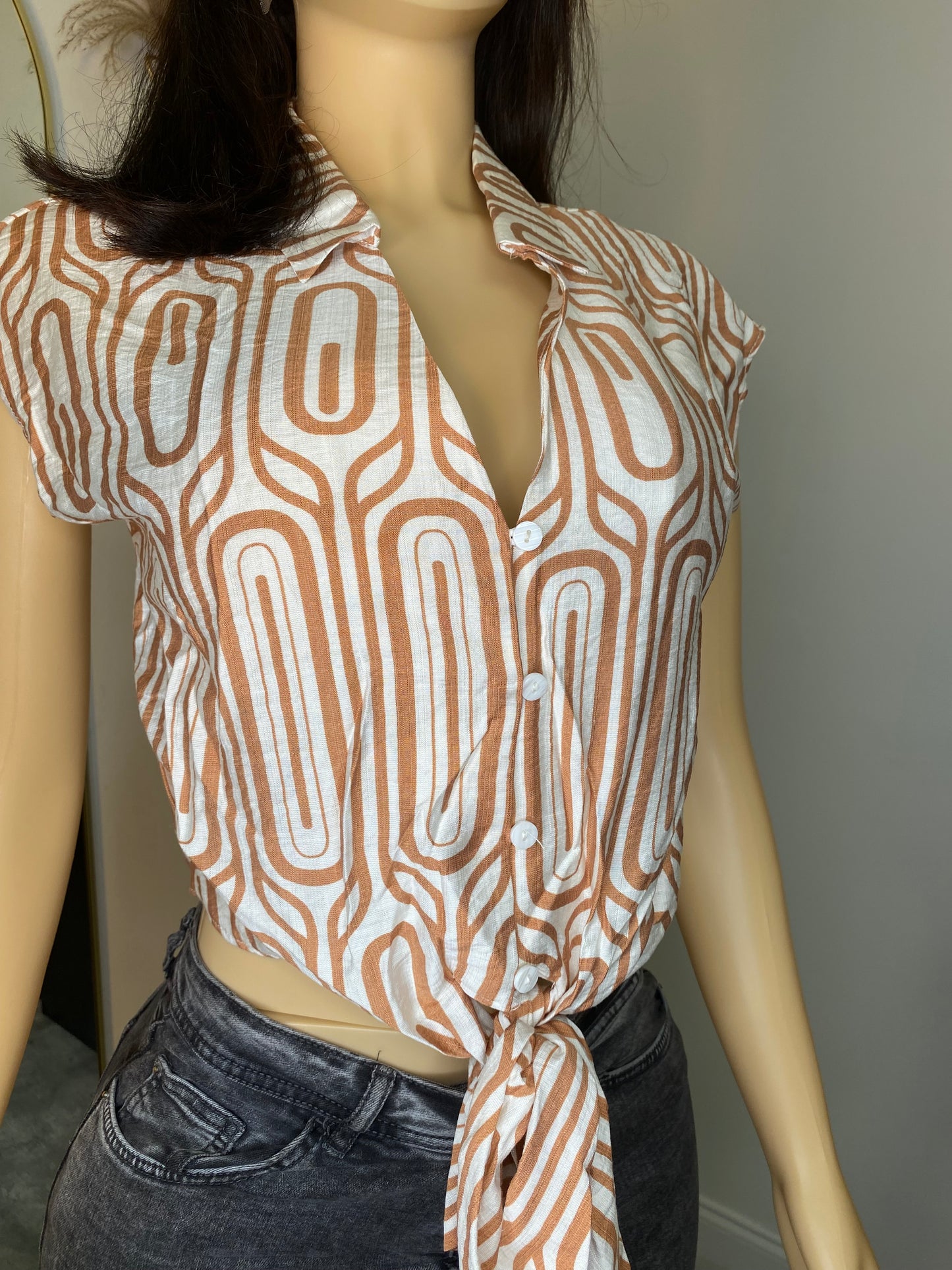 Printed crop top