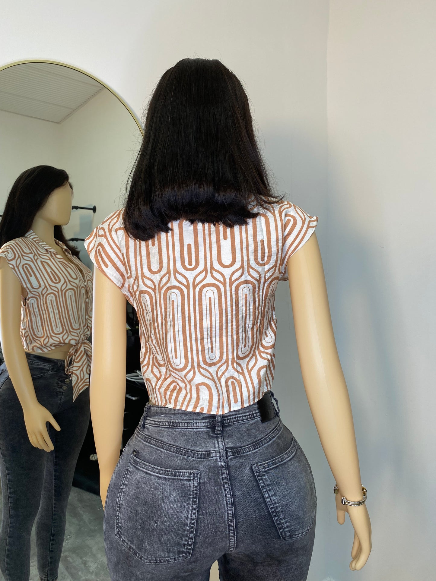 Printed crop top