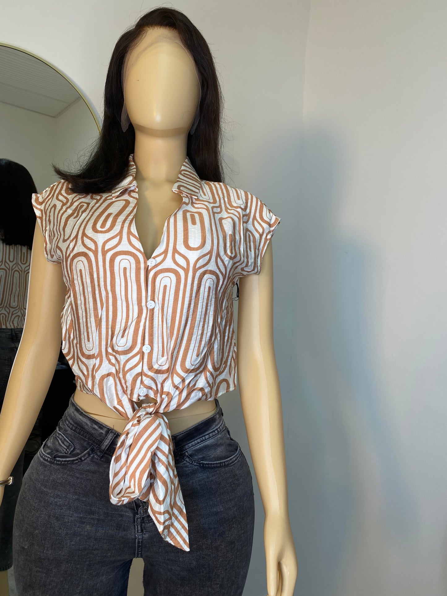 Printed crop top