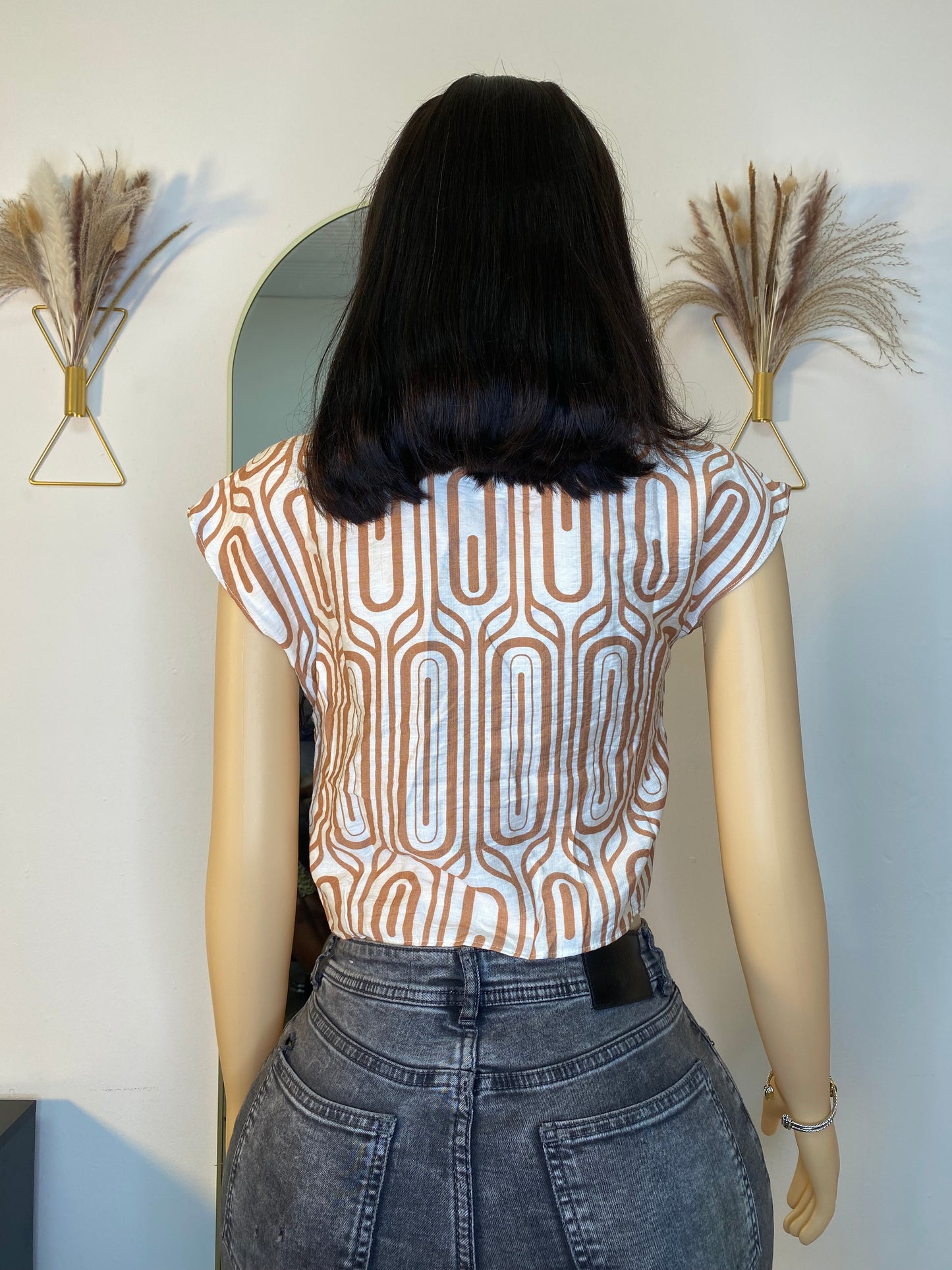 Printed crop top