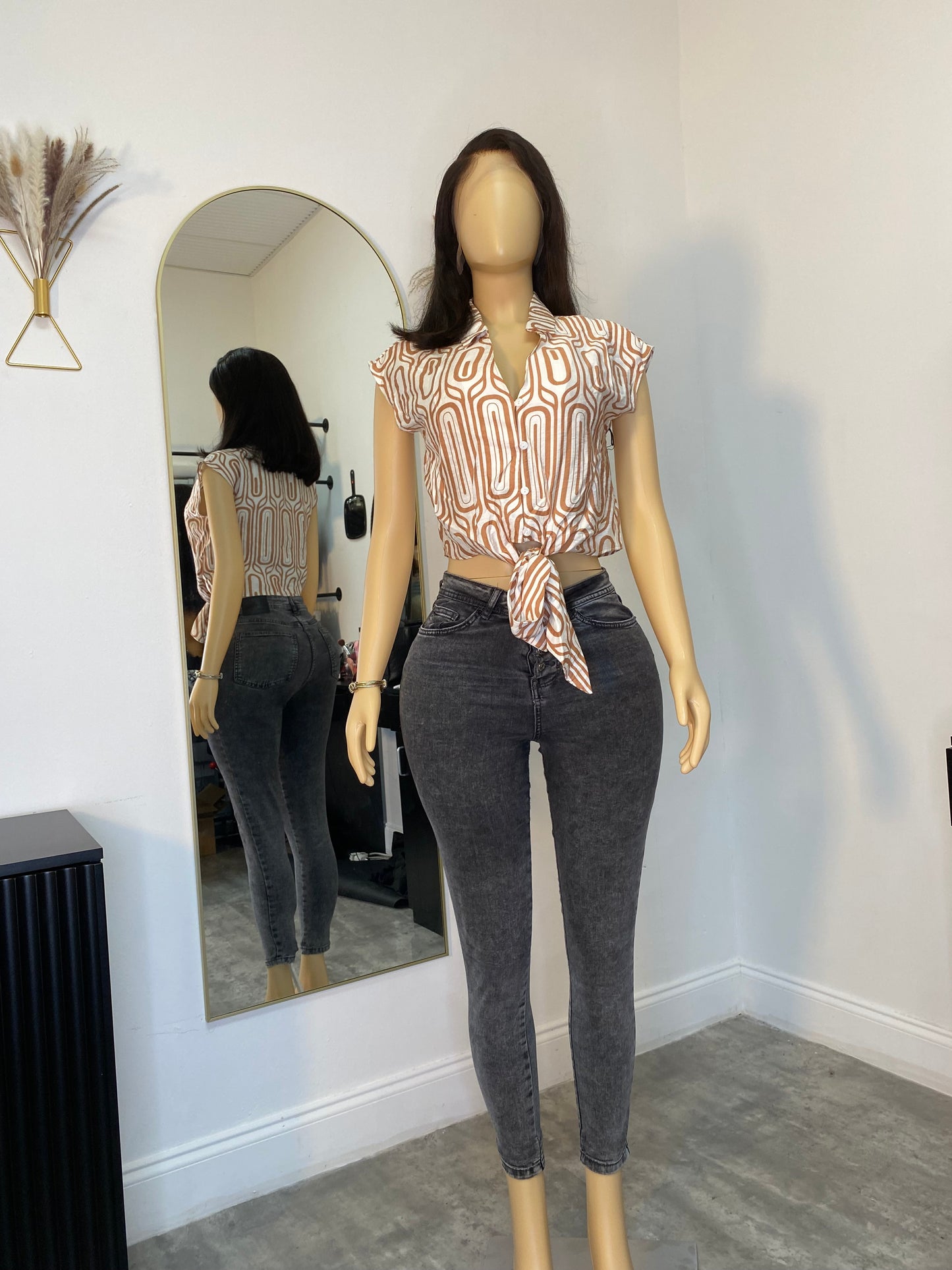 Printed crop top
