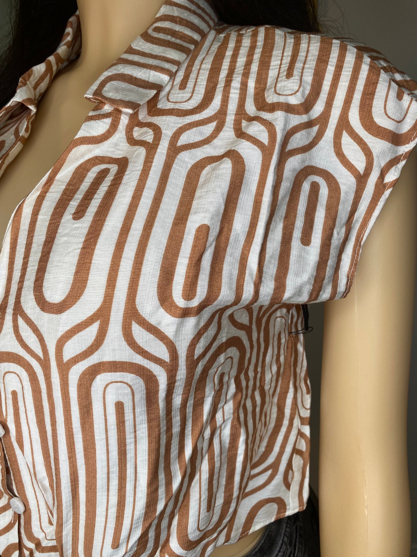 Printed crop top