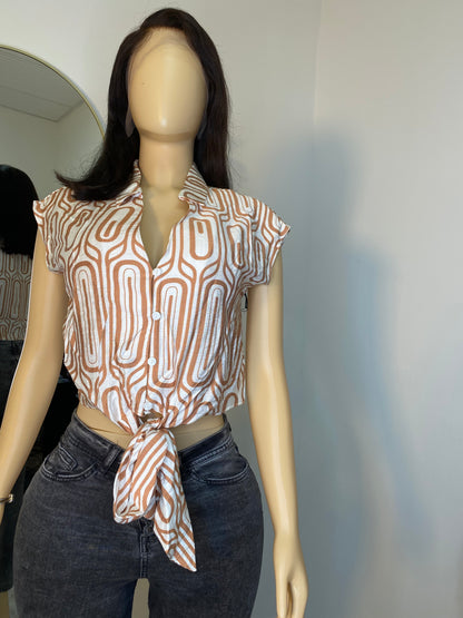 Printed crop top