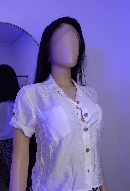 Linen white shirt
